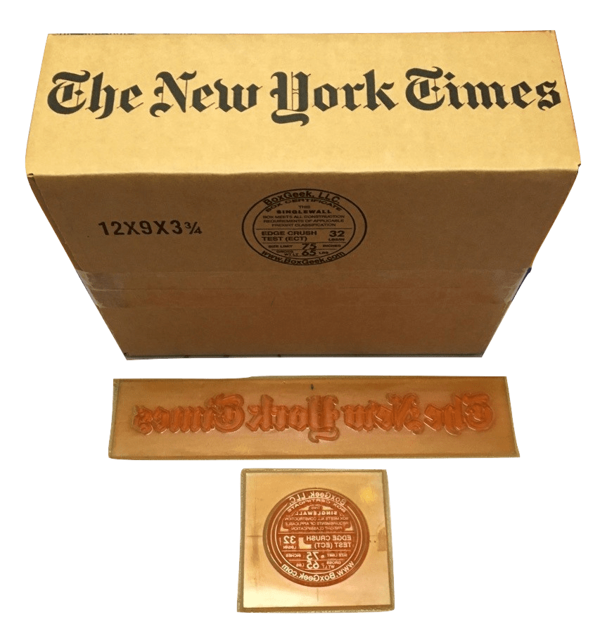 Custom Printed Corrugated Box Dye One